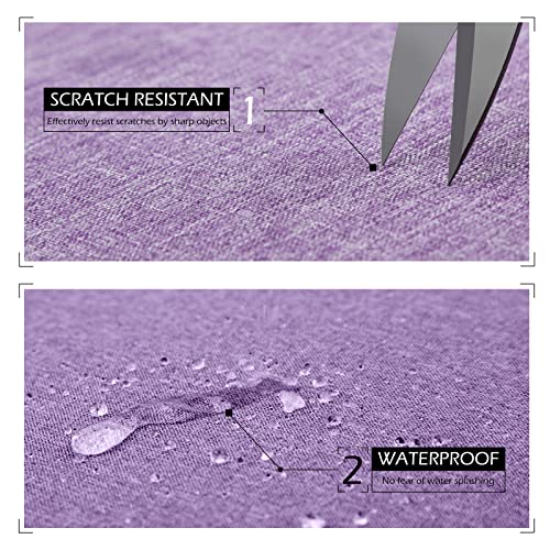 MicaYoung 15 Inch Laptop Sleeve Case Carrying Bag Compatible with MacBook Air 15 inch M4 M3 M2/Pro 15 A1707 A1990, Waterproof Chromebook Cover Computer Zipper Pouch with Handle Pocket, Purple - Image 4