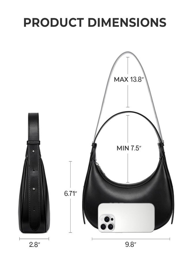 CHOLISS حقيبة كتف نسائية من تشوليس، مصنوعة من الجلد النباتي بتقنية RFID، بتصميم هلالي، حقيبة يد صغيرة، حقيبة كتف، حقيبة يد علوية، حقيبة سفر - Image 5