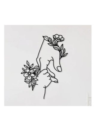 Mother Baby Floral Hands