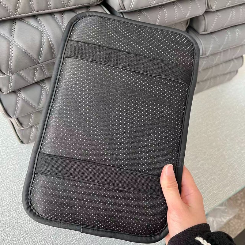 High End Black Thickened Car Armrest Cushion Relieves Fatigue Easy Install - Image 1