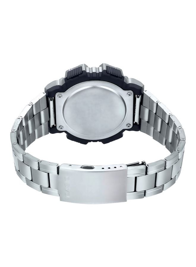 CASIO Men Illuminator Water Resistant Digital Watch AE-1400WHD-1AVEF - 51 mm - Silver - Image 2