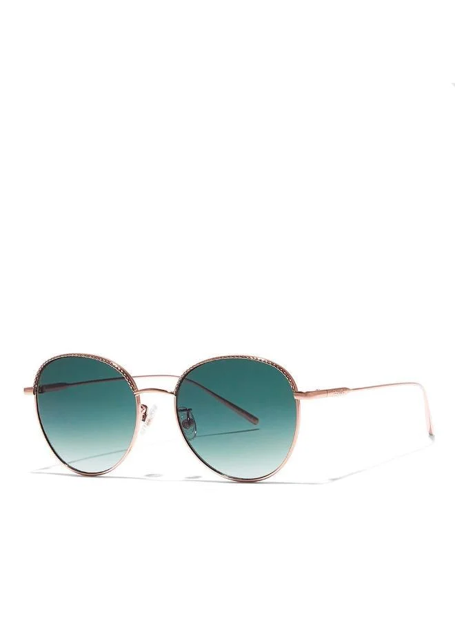 30Sundays 30Sundays FORGET-ME-NOT,Women Sunglasses, Round Sunglasses, UV Protection: UV400 (Rose Gold,Green)