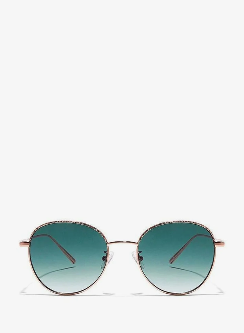 30Sundays 30Sundays FORGET-ME-NOT,Women Sunglasses, Round Sunglasses, UV Protection: UV400 (Rose Gold,Green)