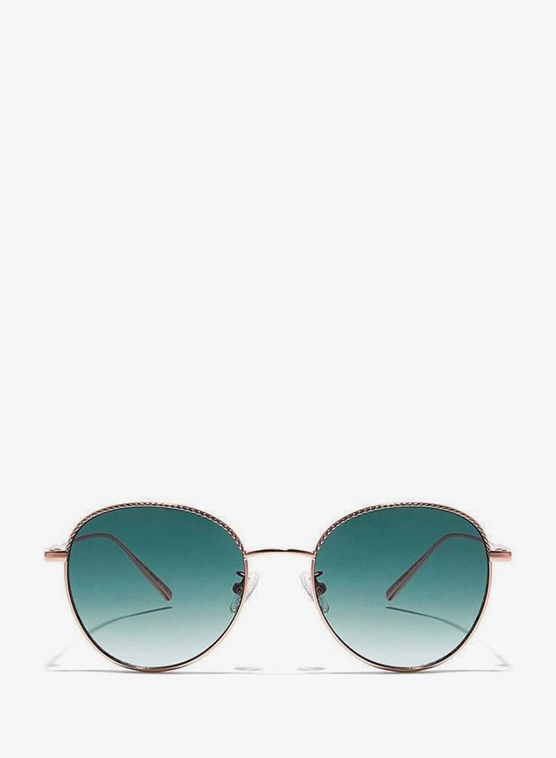 30Sundays FORGET-ME-NOT,Women Sunglasses, Round Sunglasses, UV Protection: UV400 (Rose Gold,Green) - Image 2