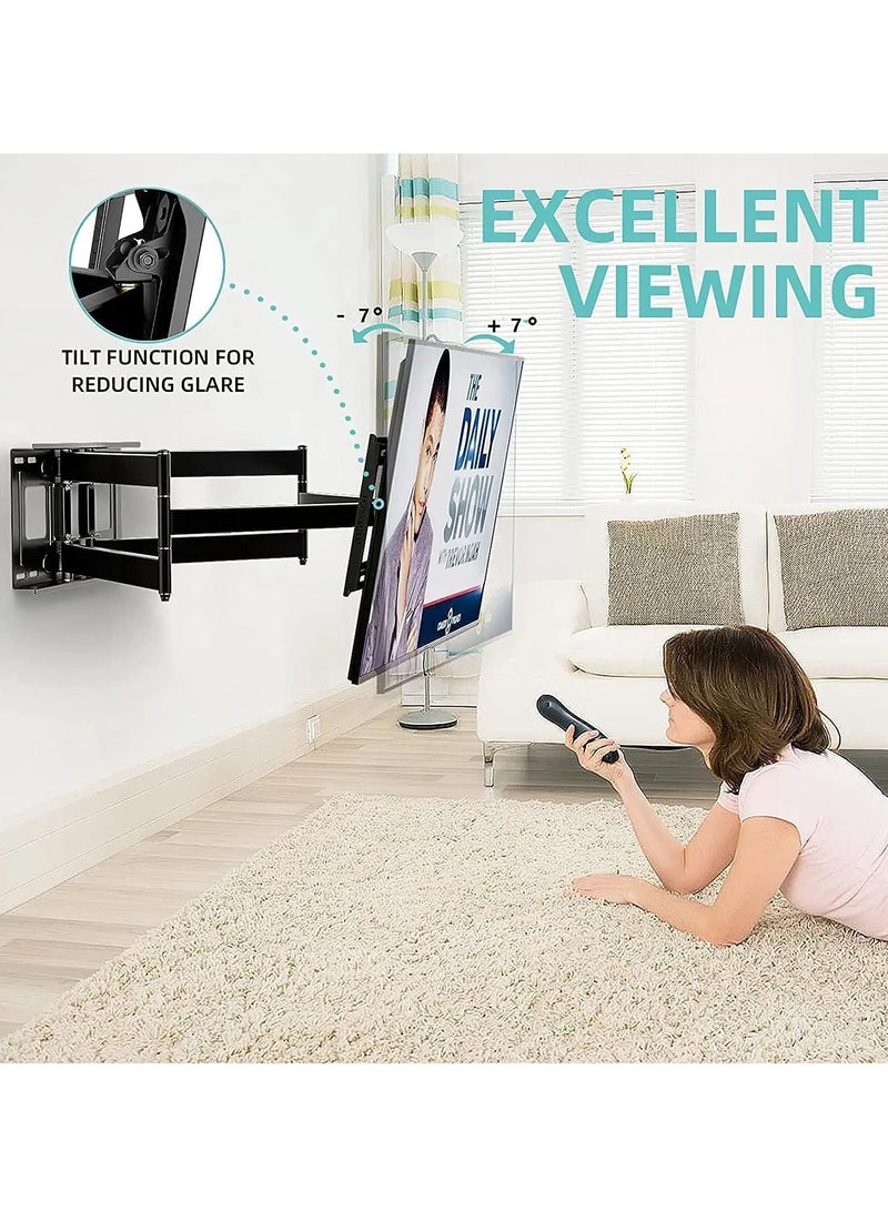 WISFOR TV Wall Mount Full Motion TV Wall Bracket Tilt Swivel TV Mount for 30” - 85” LED LCD HD 4K Plasma TVs with Extendable Articulating Arm Max 176lbs VESA 700 x 400MM  - Image 3