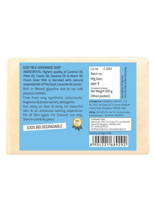 Speaking Tree Refreshing Goat Milk Handmade Soap -100 Gms  - Image 3