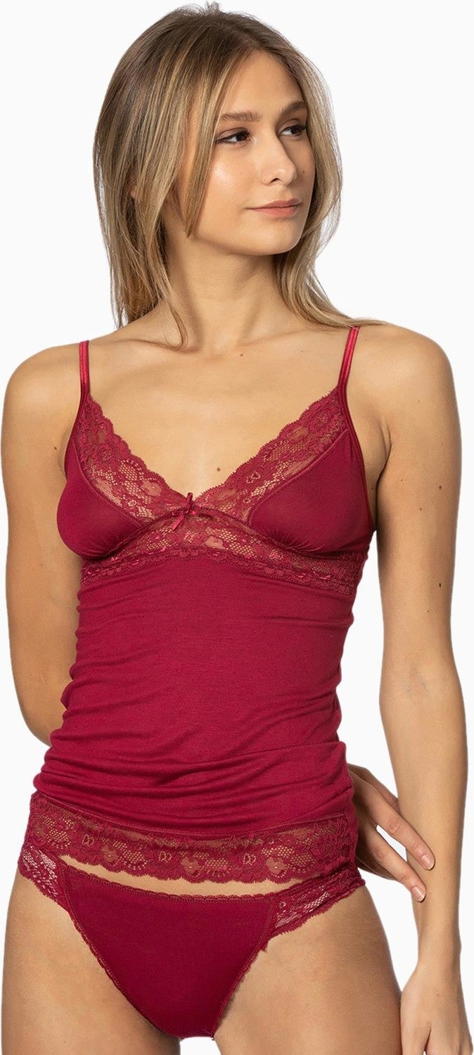 pierre cardin Lace Combed Cotton Athlete Panties / Camisole Set - 310  - Image 1