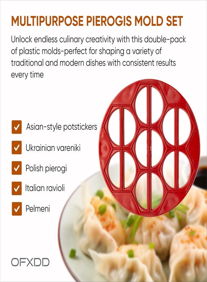 أوف إكس دي دي قالب بيروجي قطعتين - قالب بيروجي بلاستيكي - قالب فارينيكي ودمبلينغ - قالب فارينيكي، بيلميني، رافيولي أوكراني - Image 4