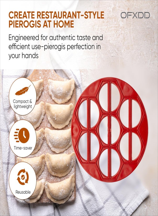 أوف إكس دي دي قالب بيروجي قطعتين - قالب بيروجي بلاستيكي - قالب فارينيكي ودمبلينغ - قالب فارينيكي، بيلميني، رافيولي أوكراني - Image 3