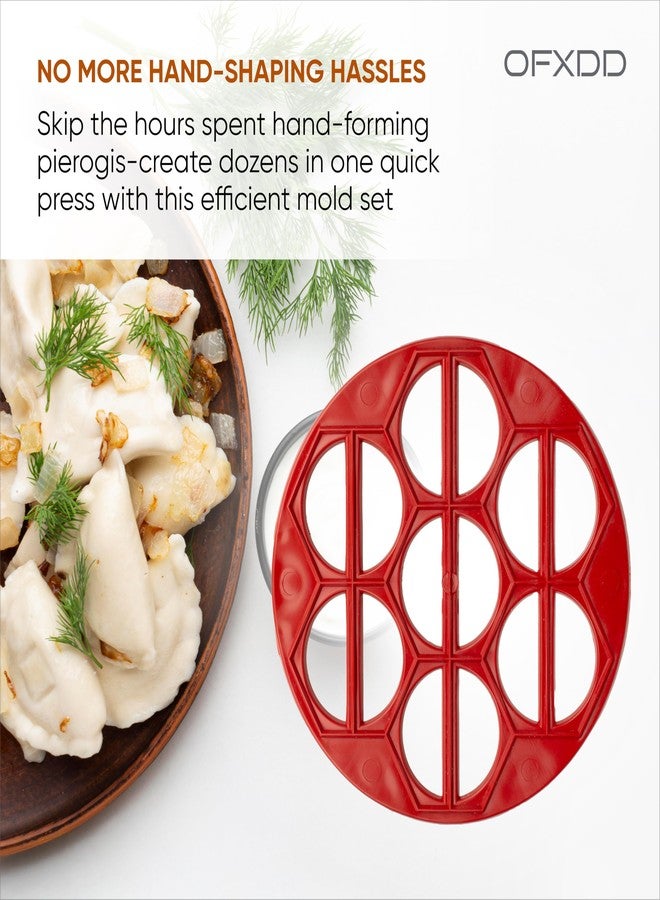 أوف إكس دي دي قالب بيروجي قطعتين - قالب بيروجي بلاستيكي - قالب فارينيكي ودمبلينغ - قالب فارينيكي، بيلميني، رافيولي أوكراني - Image 5