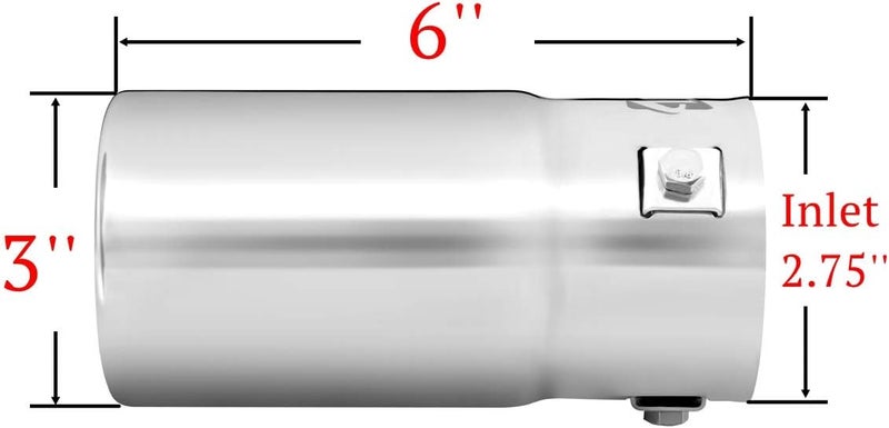 TriTrust Adjustable Chrome Exhaust Tip - Image 2