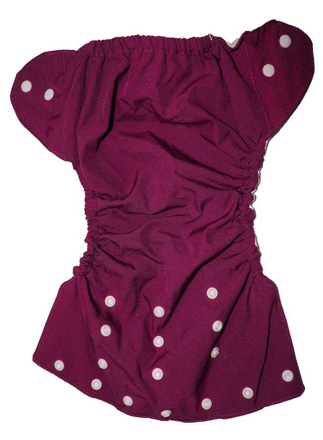 DBRANDY Adjustable Reusable & Washable Cloth Diaper for Babies Free size (3Months- 3Years) |5kg-17kg| (Maroon, Pack of 2) - Image 3