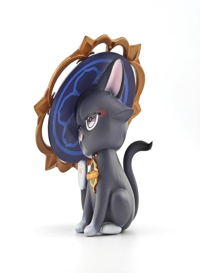 GOLEHS Genshin Impact Cat Figurine - 3.75" Cute Anime Collectible Figure, Diluc/Childe/Keqing, Gift for Fans and Cat Lovers, - Image 2