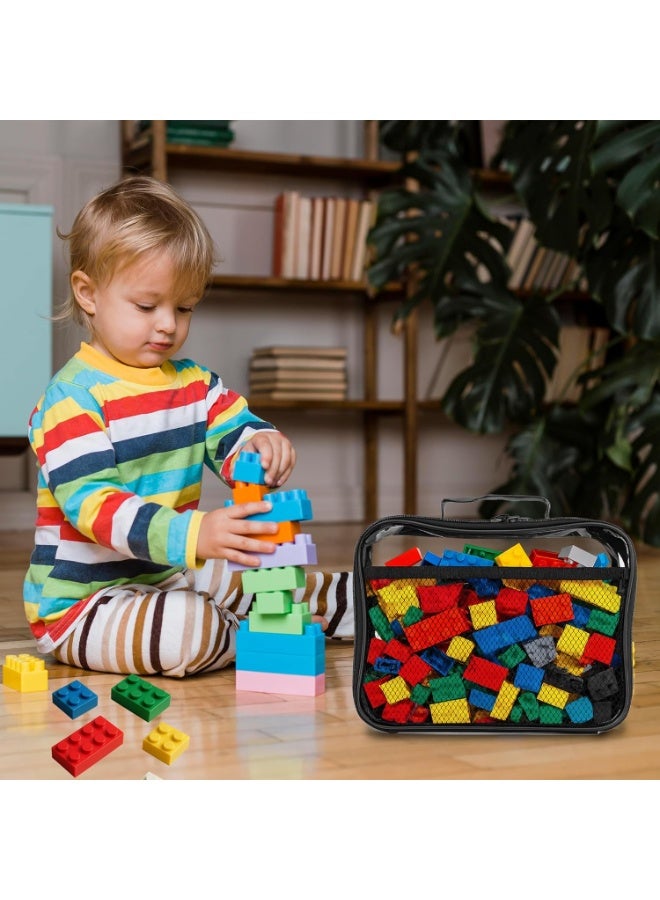 UKR Clear Mesh Storage Bags for Building Blocks 2-Pack Large 32 x 25 cm | Transparent Organizer for Toys Blocks Bricks Puzzles, Craft Supplies, Travel Organizers & Classroom Use - Image 2