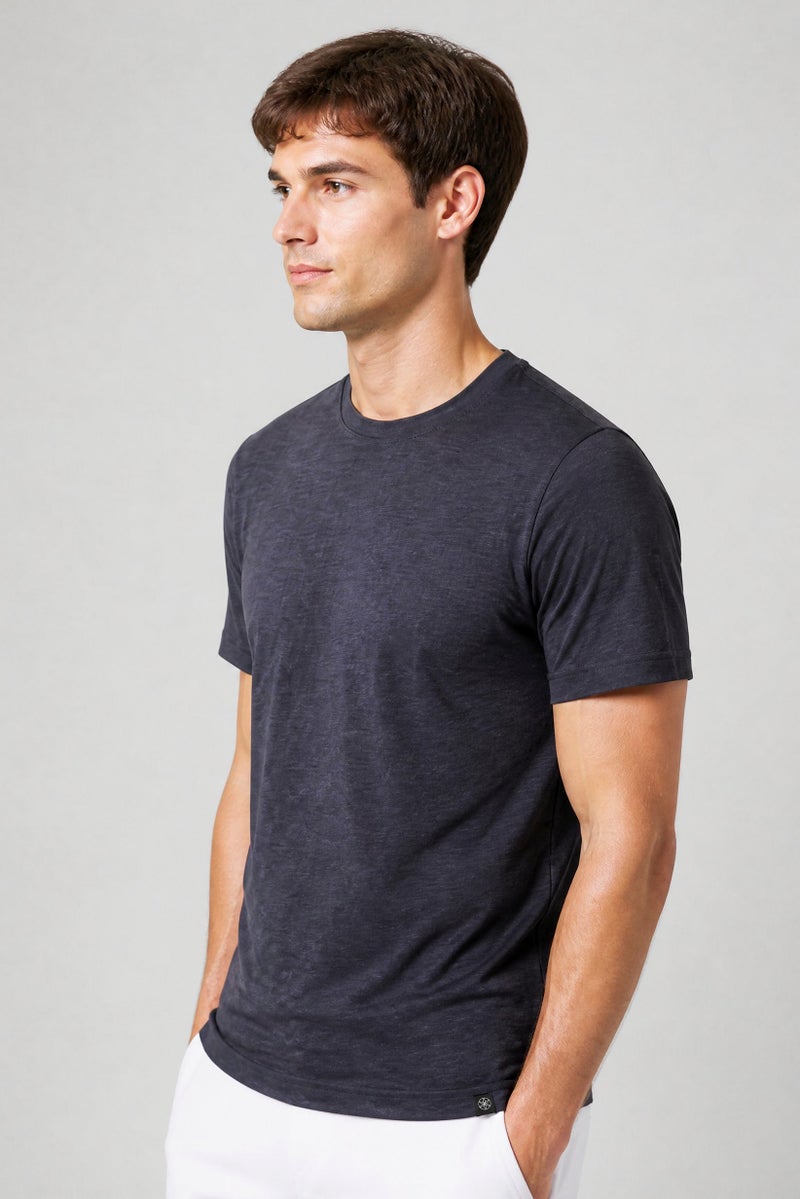 Gaiam Men Slim Fit Short Sleeve Training T-Shirt, Dark Grey Heather - Image 4