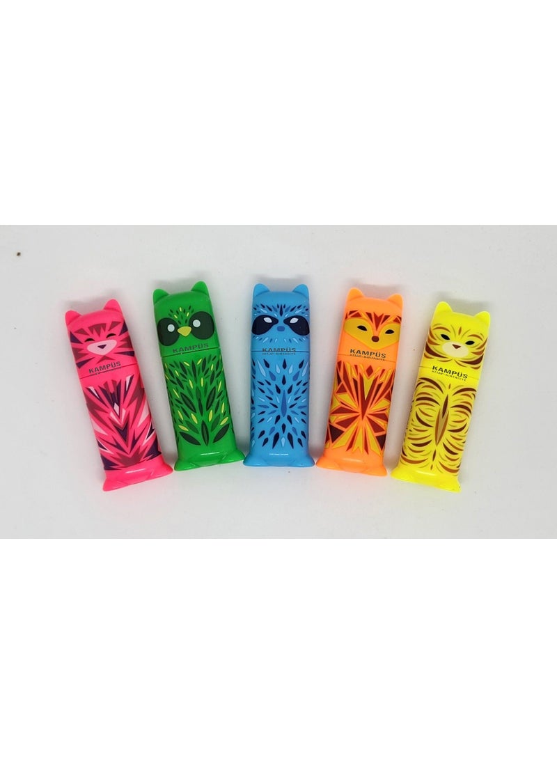 Maped 5-Piece Mini Highlighter Set  - Image 1