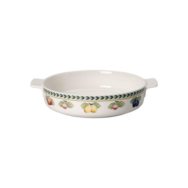 Villeroy & Boch Villeroy  Boch French Garden Baking Round Baking Dish 95 in Premium Porcelain WhiteColorful 
