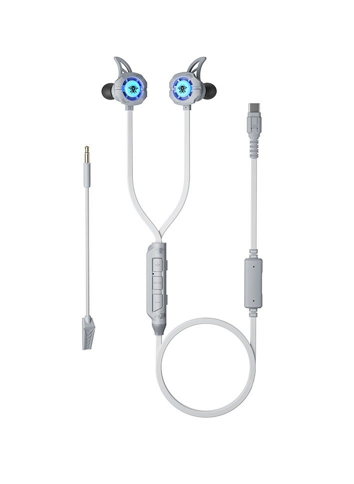 Plextone AKM In-Ear Earphones with Type-C Port, Wired, 36W Charger, Tablet Charger, Gaming Earphones, HD Microphone, Compatible with iPads and Tablets with Type-C Port, iPhone 15, All Models, Pro and Pro Max, iPhone 16, All Models, Pro and Pro Max, Android Devices with Type-C Port - Image 1