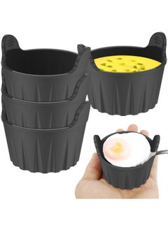 Egg Boiling Mold Egg Poacher Air Fryer Silicone Baking Cup Multi-functional Easy-to-clean Egg Boiler-Specifications:Gray