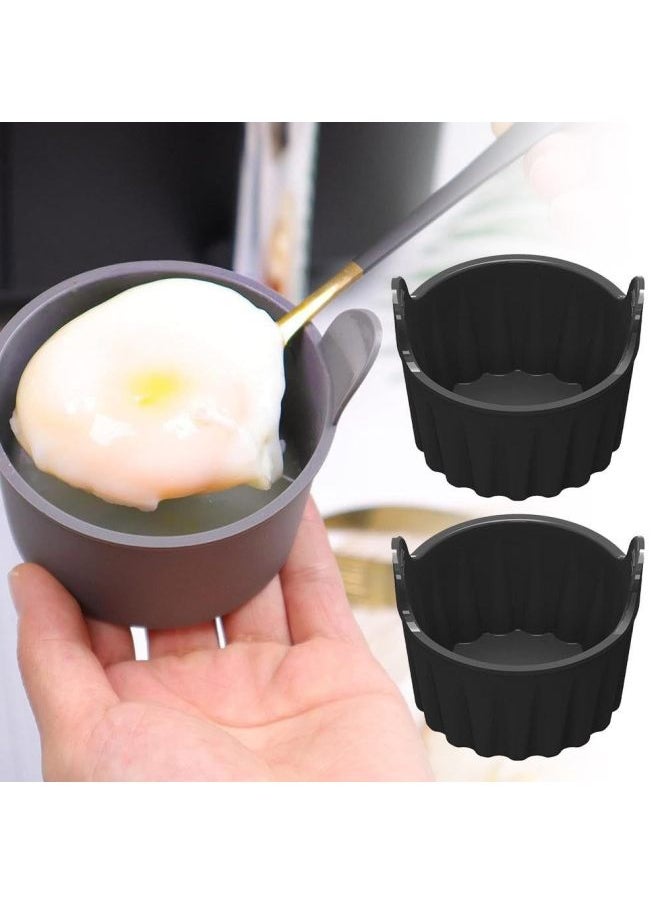 Generic - Egg Boiling Mold Egg Poacher Air Fryer Silicone Baking Cup Multi-functional Easy-to-clean Egg Boiler-Specifications:Gray - Image 1