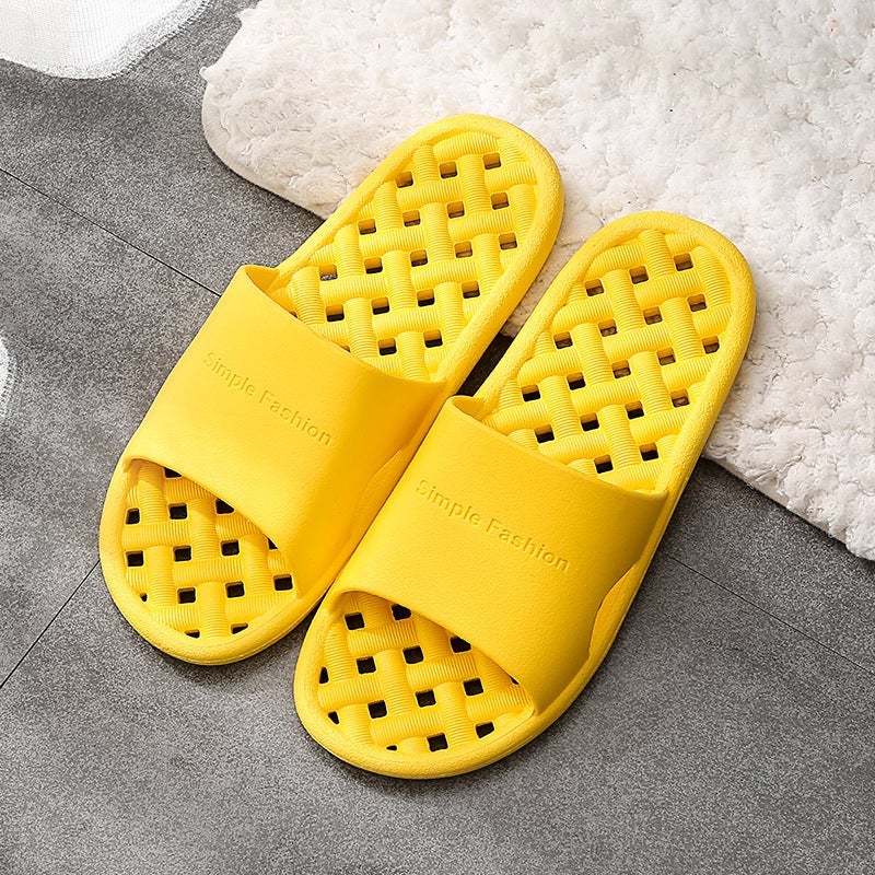 Explosions Men And Women Summer Couples Sandals Home Bathroom Bath Non-Slip Deodorant Leaking Slippers - Image 1