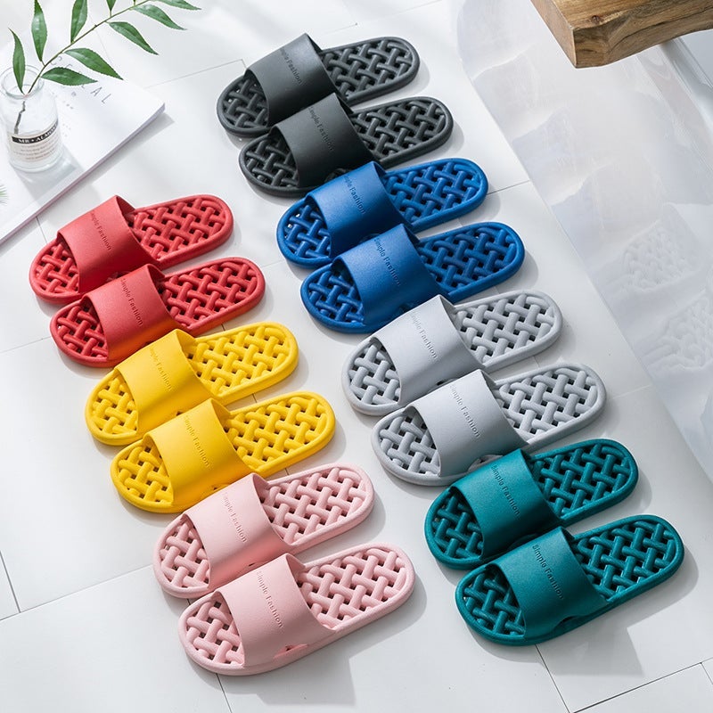 Explosions Men And Women Summer Couples Sandals Home Bathroom Bath Non-Slip Deodorant Leaking Slippers - Image 5