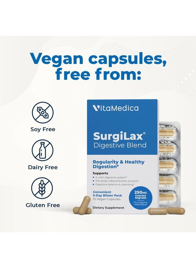 VitaMedica SurgiLax Natural Laxative with Cascara Sagrada & Herbs to Promote Regularity- Blister Pack - Image 4