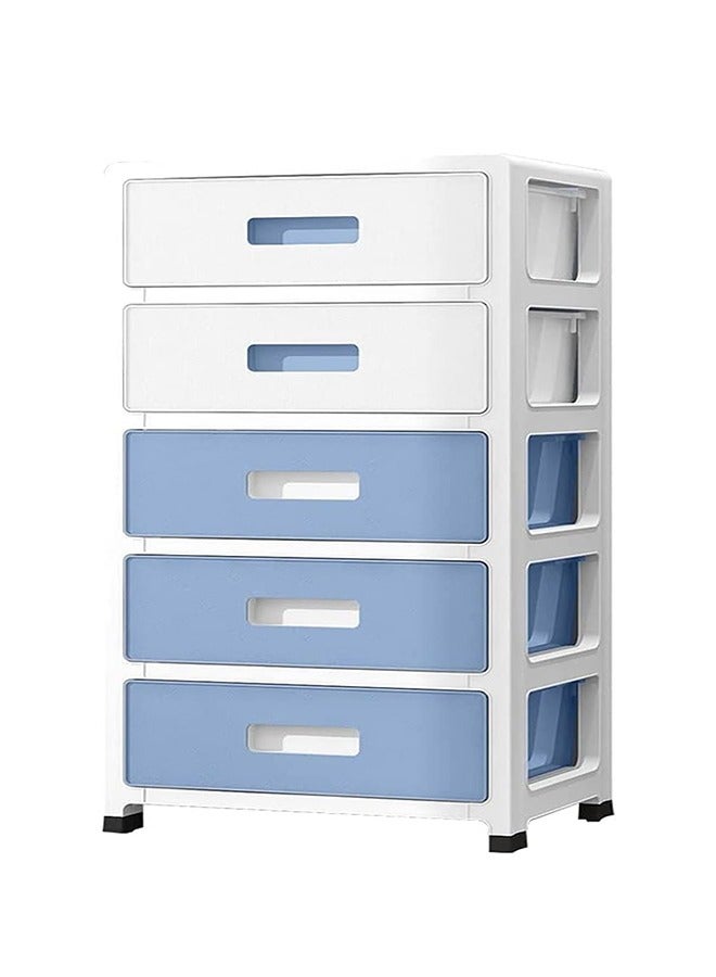 Beauenty Drawer Storage Cabinet Toys Storage Box 5 Layer ï¼Œwith Wheels containers for Kitchen Bathroom Storage Cabinet for Clothes Toys Bedroom - Image 1