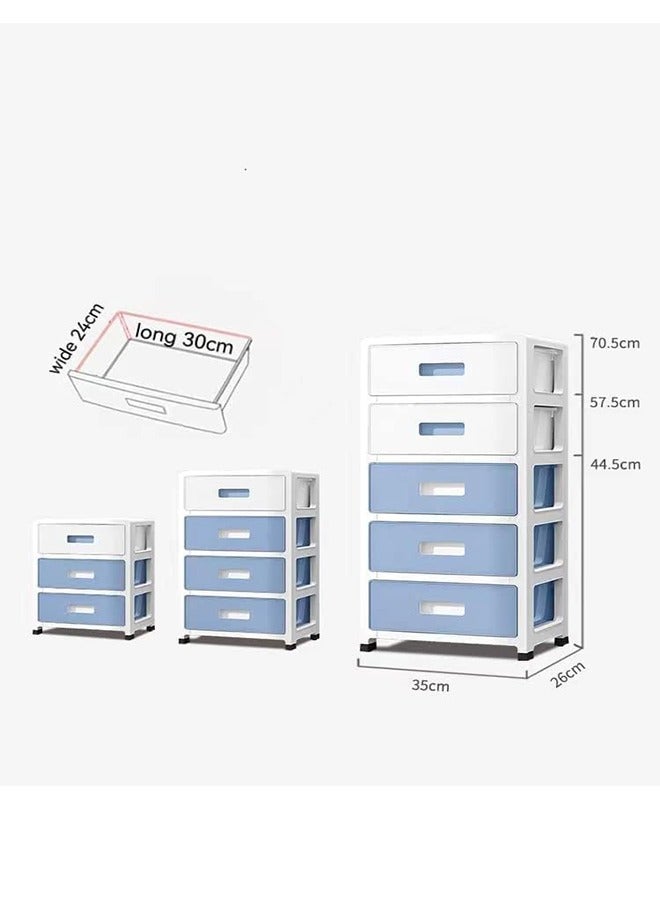 Beauenty Drawer Storage Cabinet Toys Storage Box 5 Layer ï¼Œwith Wheels containers for Kitchen Bathroom Storage Cabinet for Clothes Toys Bedroom - Image 2