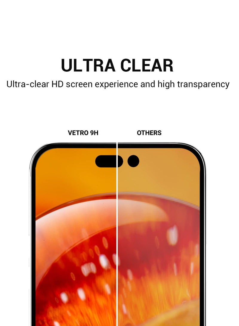 BORTONY Tempered Glass Full Coverage Designed for iPhone 14/13/13 Pro Screen Protector [9H Military Shatterproof Protection] Easy Install Bubble Free Protective Film Case-friendly 6.1'' - Image 3