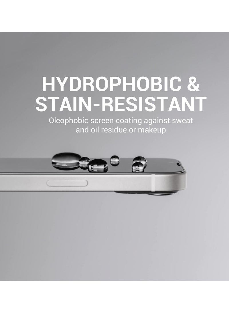 BORTONY Tempered Glass Full Coverage Designed for iPhone 14/13/13 Pro Screen Protector [9H Military Shatterproof Protection] Easy Install Bubble Free Protective Film Case-friendly 6.1'' - Image 2