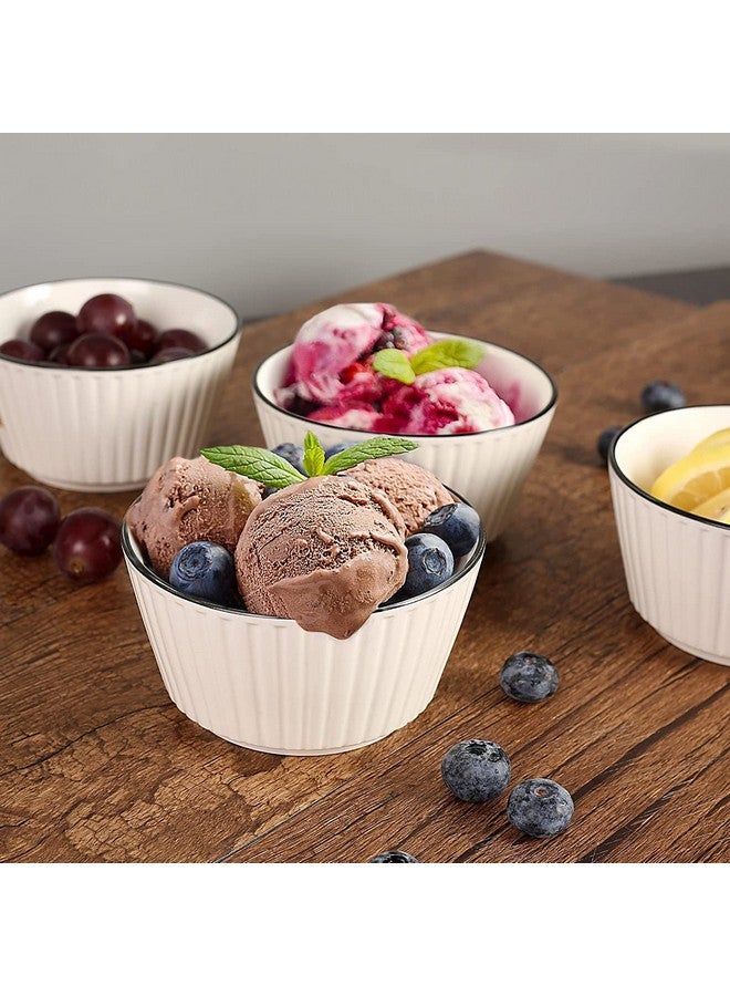 P-PLUS INTERNATIONAL Fusion Porcelain Dinnerware Set - Round Plates and Soup Bowls (4 Bowls + 2 Plates) - Solid White - Image 5