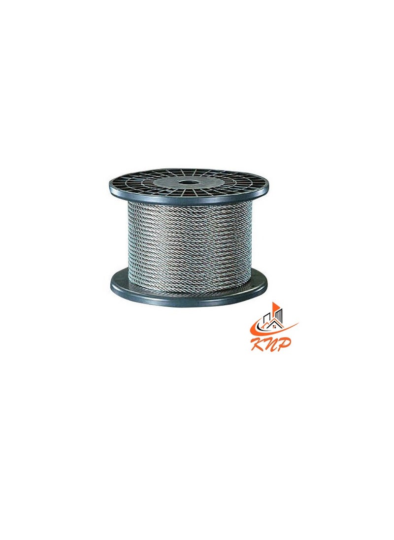 KNP Galvanised Steel Wire Rope - 100 Meter 2mm  - Image 1