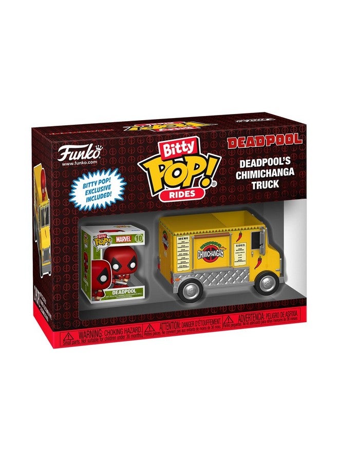 Funko Pop Bitty Ride: Marvel - Deadpool with Chimichanga Truck - Collectable Vinyl Figure - Gift Idea - Official Merchandise - Toys for Kids & Adults - Superheroes Fans - Model Figure for Collectors - Image 1