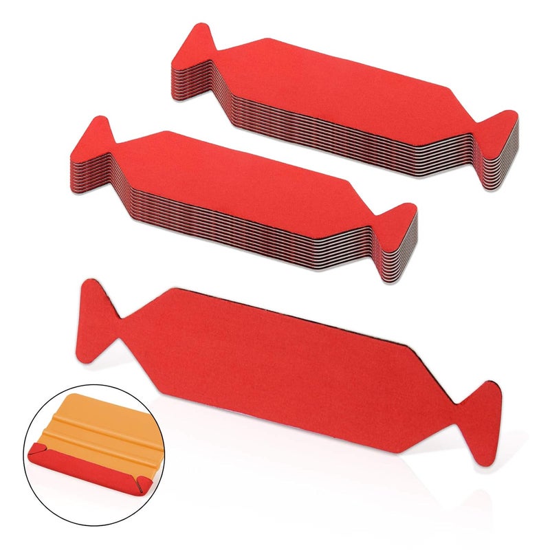 Ehdis Pack of 20 Replacement Felt Edge for Squeegee, Squeegee Felt Buffer, Squeegee Accessories, Cleaning Microfibre Felt Edge, Scratch-Resistant for 4 Inch Squeegee - Image 2