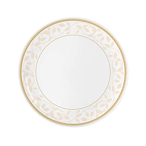 LVOOK Gold Design Oplaware Table Ware, Dinning and Dinner Set Series with Plate| Bowl| Soup Spoons Set| Pack of 33- (White) - Image 3