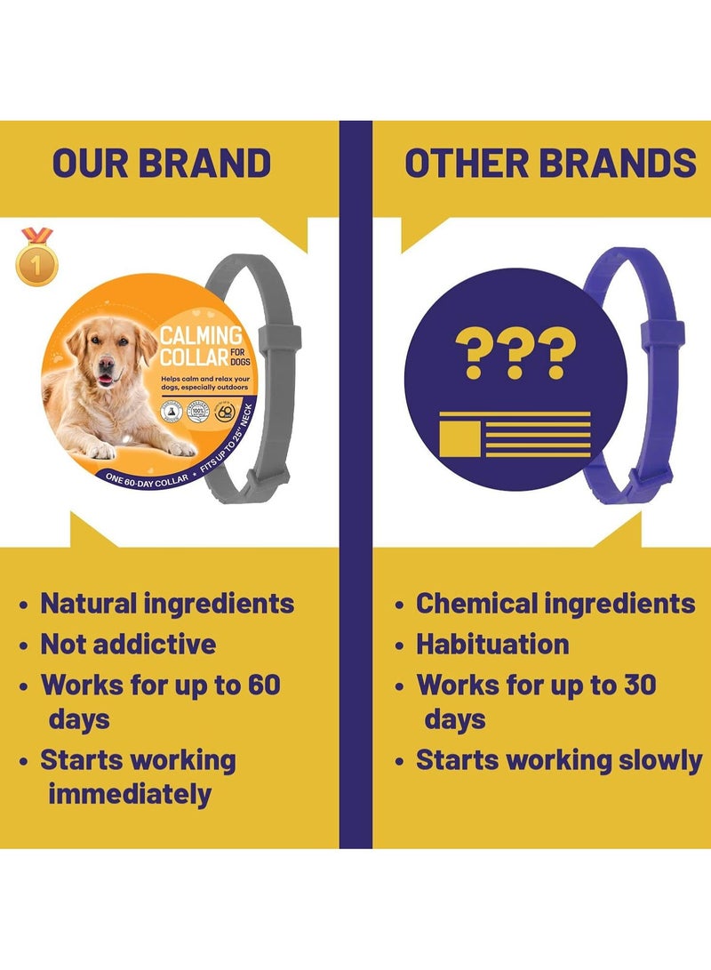 آر إس طوق مهدئ للكلاب بطول 25 بوصة قابل للتعديل لجميع الكلاب الصغيرة والمتوسطة والكبيرة مع مكافآت متضمنة - Image 2