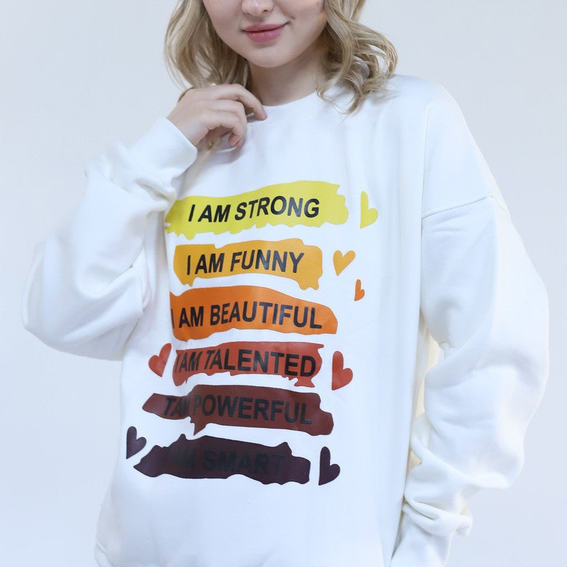 بيبو سويت شيرت مطبوع نسائي _ابيض - Image 3