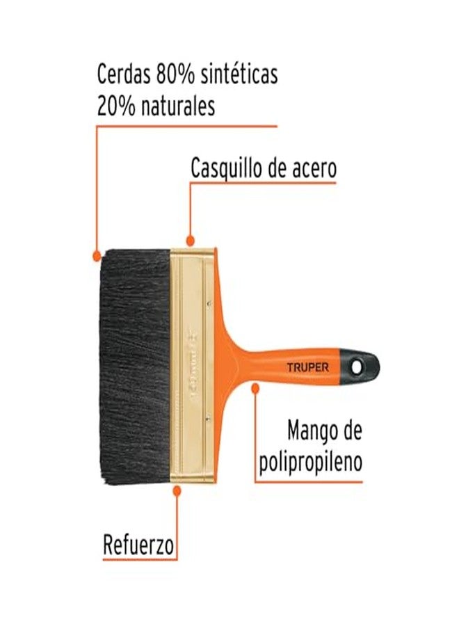 TRUPER BRT-6 Poly Handle Paint Brushes 6"(152mm) 2 9/16"(66mm) 3/4"(19mm) - Image 4