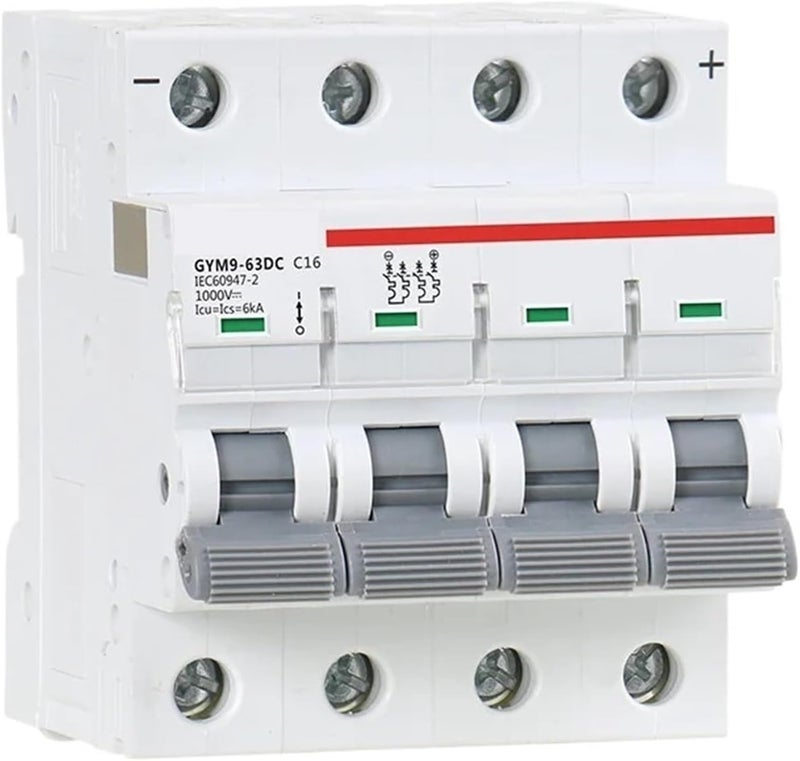 16A 4 Pole DC Mini Circuit Breaker 1000V 6A To 63A IEC60947 Standard - Image 1