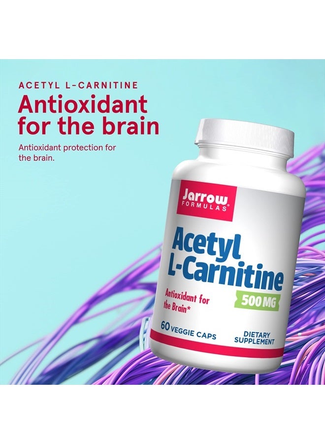 jarrow formulas أسيتيل L-كارنيتين 500 ملغ - حماية مضادة للأكسدة للدماغ - يدعم إنتاج الطاقة والتمثيل الغذائي - صحة القلب والأوعية الدموية - 60 كبسولة نباتية (قد يختلف التعبئة)  - Image 2