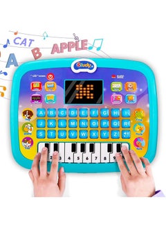Brand Conquer Brand Conquer Educational Learning Kids Laptop Tablet Computer Plus Piano with led Screen Music Fun Toy Activities for Kids Toddlers (Age 1- 6 Year Old) to Learn Alphabet ABC/Numbers/Words  - Image 1