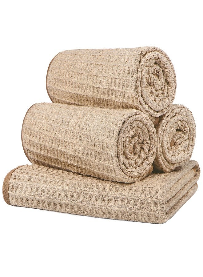 HOMEXCEL 4 Pack Gym Towels, Microfiber Yoga Towels for Bathroom, Ultra Soft, Highly Absorbent and Quick Dry Towel for Gym, Shower, Fitness, Spa 15 x 25 Inch - Image 1