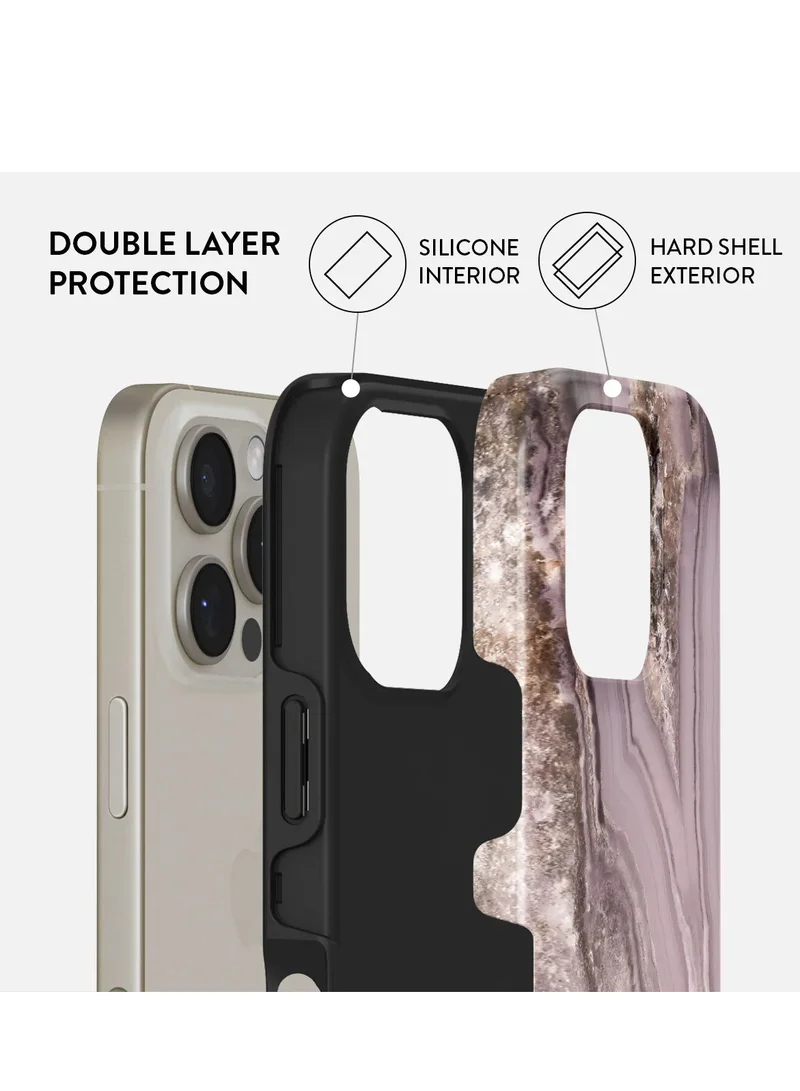 BURGA Premium BURGA Case Compatible with iPhone 13 - Hybrid Dual-Layer Hard Shell + Silicone Protection -Golden Taupe Design