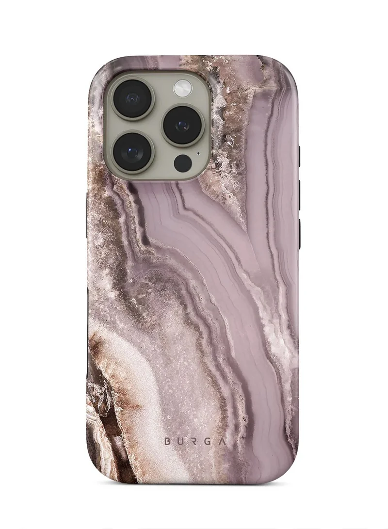BURGA Premium BURGA Case Compatible with iPhone 13 - Hybrid Dual-Layer Hard Shell + Silicone Protection -Golden Taupe Design