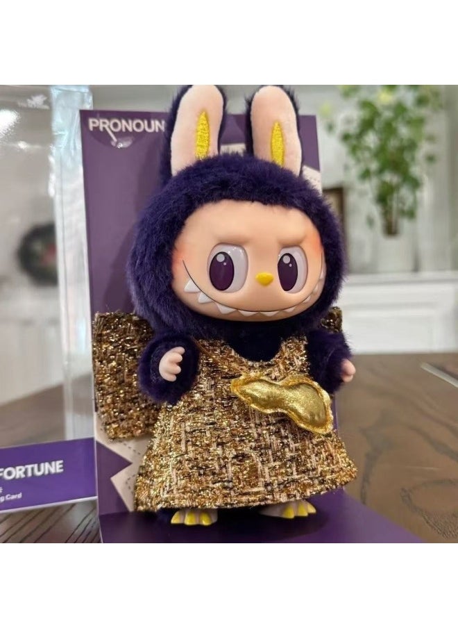 null - Labubu Series Bubble Milan Fashion Week Vinyl Plush Pendant Creative High Quality Doll Motherland Version-Color:A Random One From A Generation Of Labubu-Height:18 - Image 1