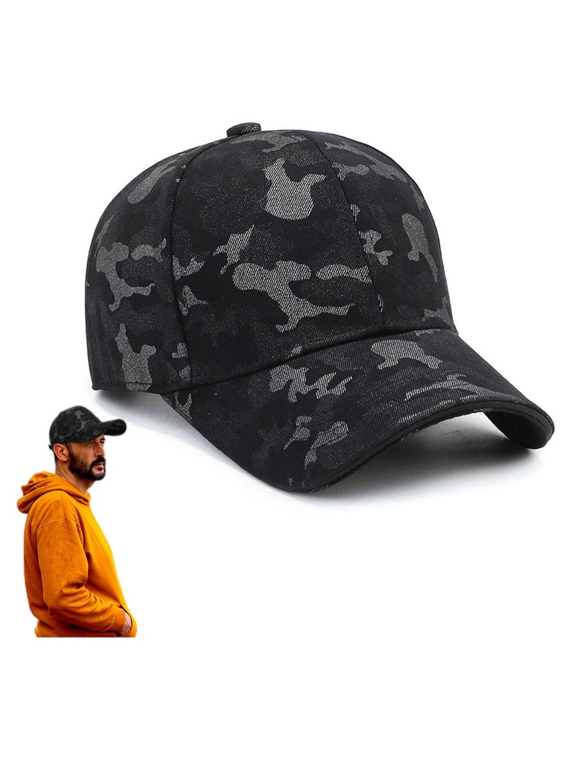 نيبمينينت Baseball Cap - Camouflage for Women Men, Unisex Adjustable Ponytail Trucker Fashion Hat Running Sports Summer Outdoor Vintage Camo Sun Dad Gifts - Image 1