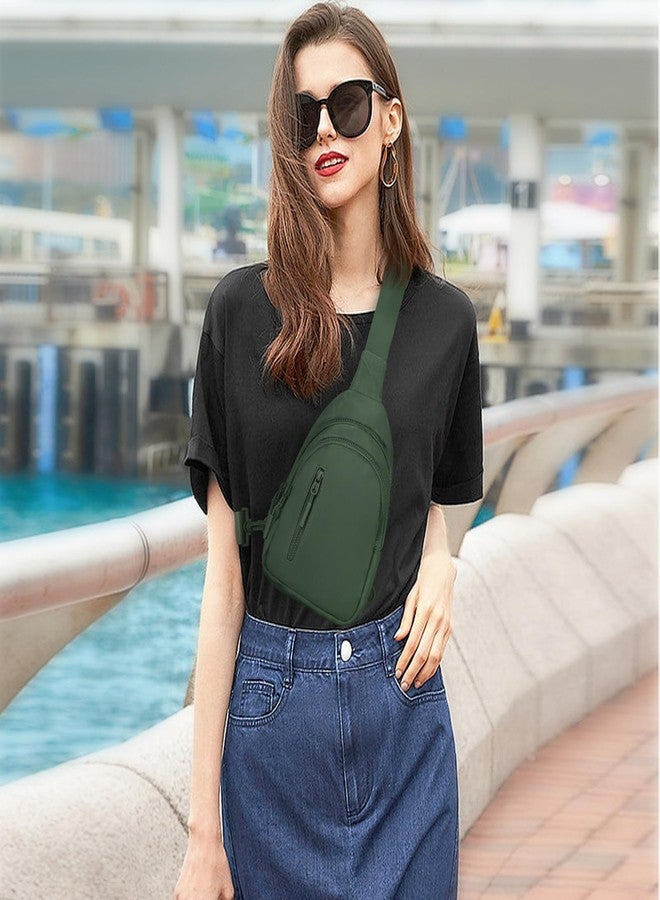 Viverte حقيبة كتف صغيرة من فيفيرتي - حقيبة كروس بودي للنساء بأربعة جيوب - زيتوني - Image 2