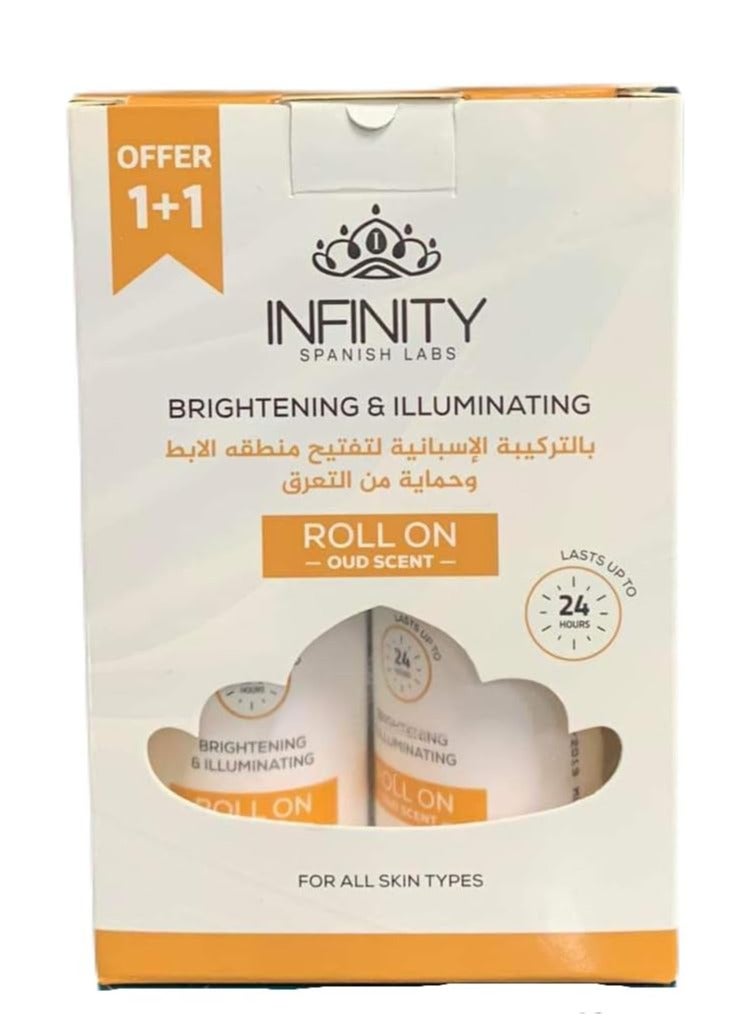 إينفينيتي عرض مزيل العرق رول أون تفتيح عود 1+1 - Image 1