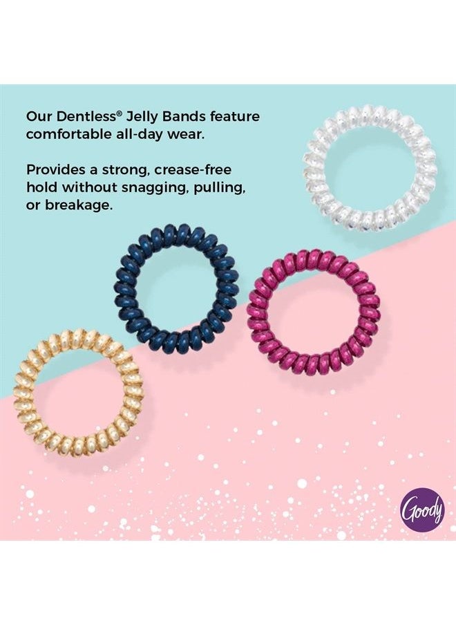 Goody Goody Holiday Ball Coils - 4 Count, Assorted - Jelly Bands Ponytailers Hair Accessories for Men, Women, Boys and Girls to Style With Ease and Keep Your Hair Secured - For All Hair Types  - Image 3